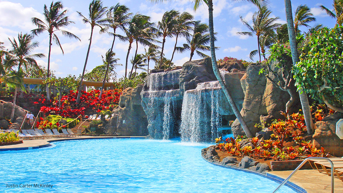 Hilton Waikoloa Swimming Pool Waterfall