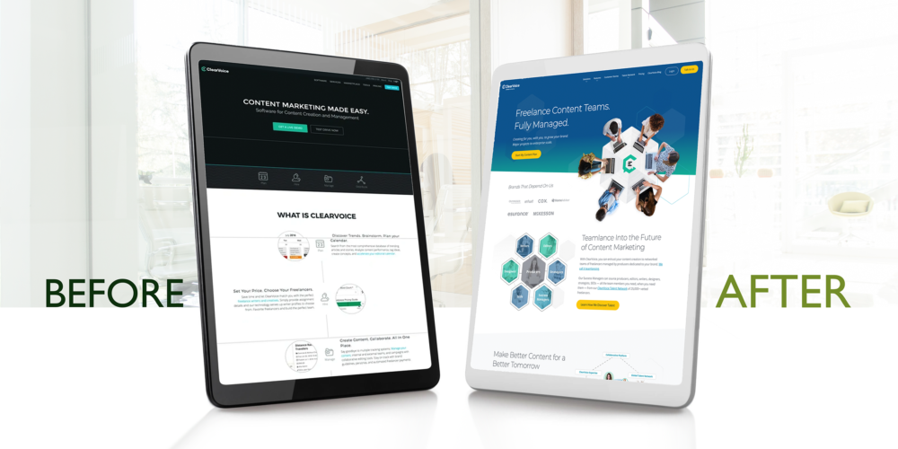 Before and After ClearVoice